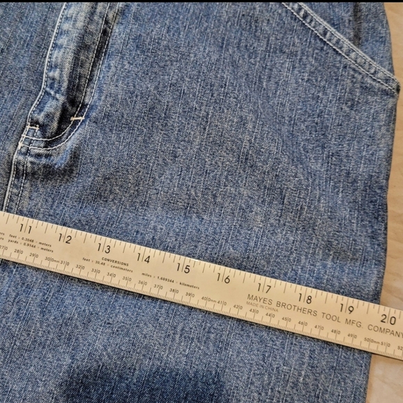 VINTAGE Y2K Real Comfort BY Chadwicks Utility, Carpenter Style denim skirt - Picture 8 of 8